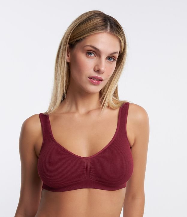 Sutiã Top Sem Bojo Sem Aro Sem Costura com Textura Canelada Trifil