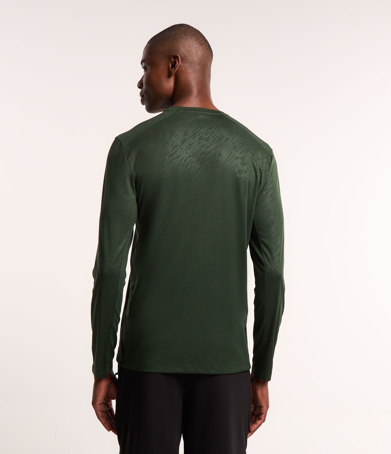 Camiseta Esportiva com Estampa Riscada com Proteção UV Verde 3