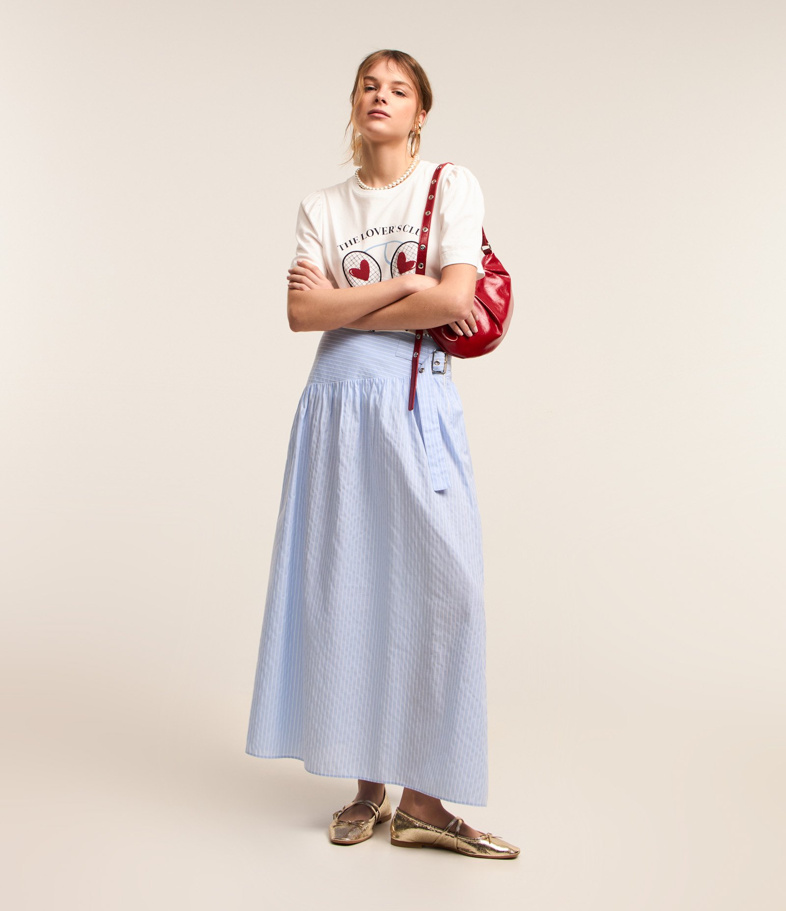 Bolsa Shoulder Pequena em PU com Ilhóses na Alça U 7