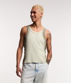 Regata Muscle em Ribana com Efeito Spray nas Laterais