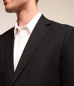 Paletó Alfaiataria com Textura Maquinetada Geométrica