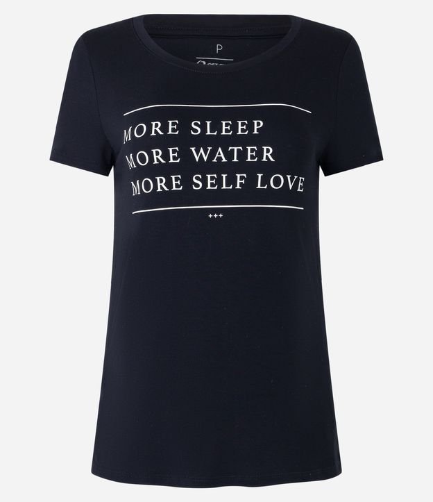 Camiseta Esportiva em Viscose com Estampa Lettering  More