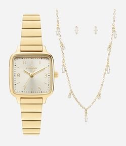 Kit Relógio Condor Feminino Analógico 