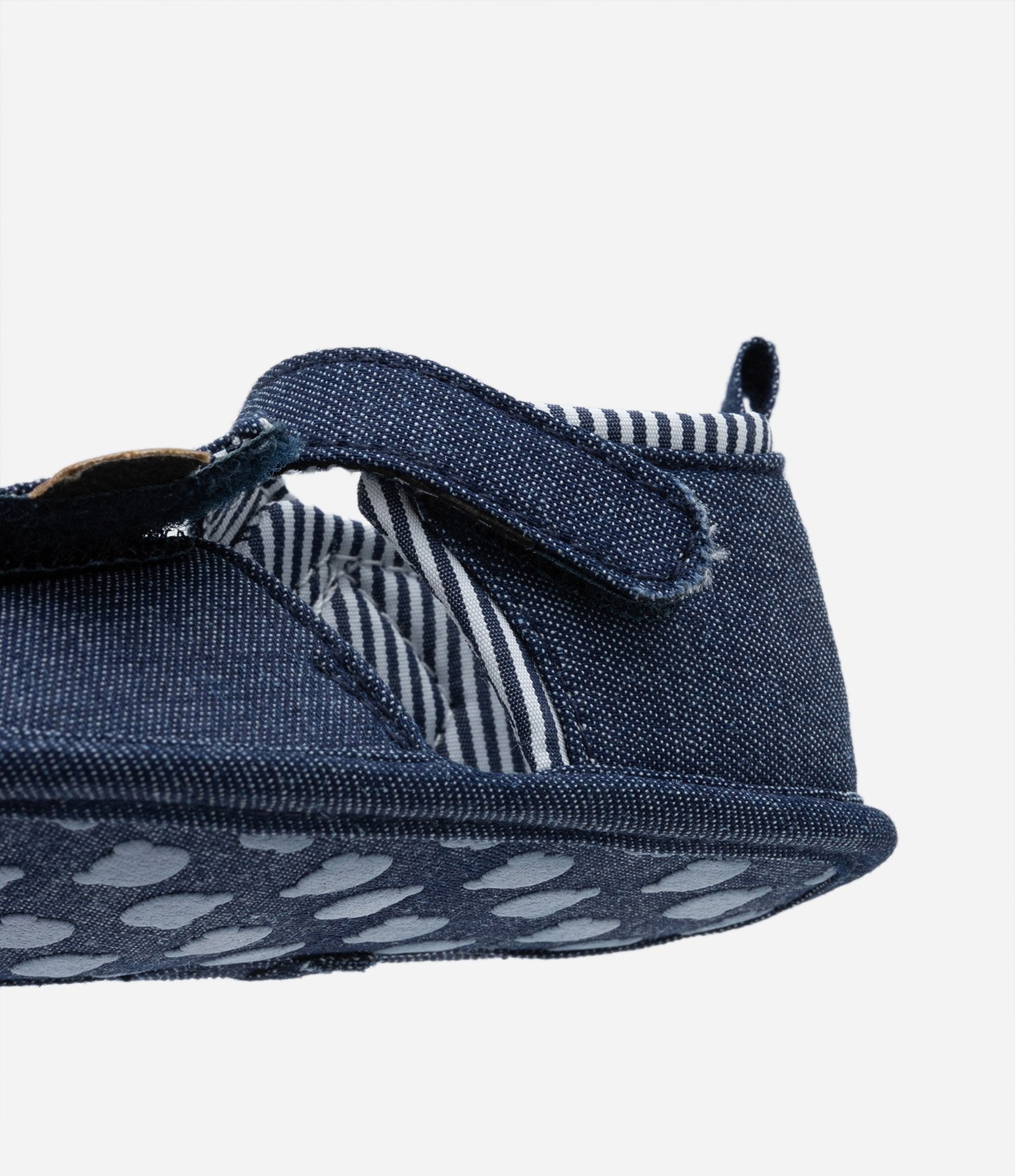 Sandália Infantil Jeans com Velcro - Tam 0 a 18 meses Azul 3