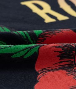 Camiseta em Algodão Estampada Rock N Roll Curve & Plus Size