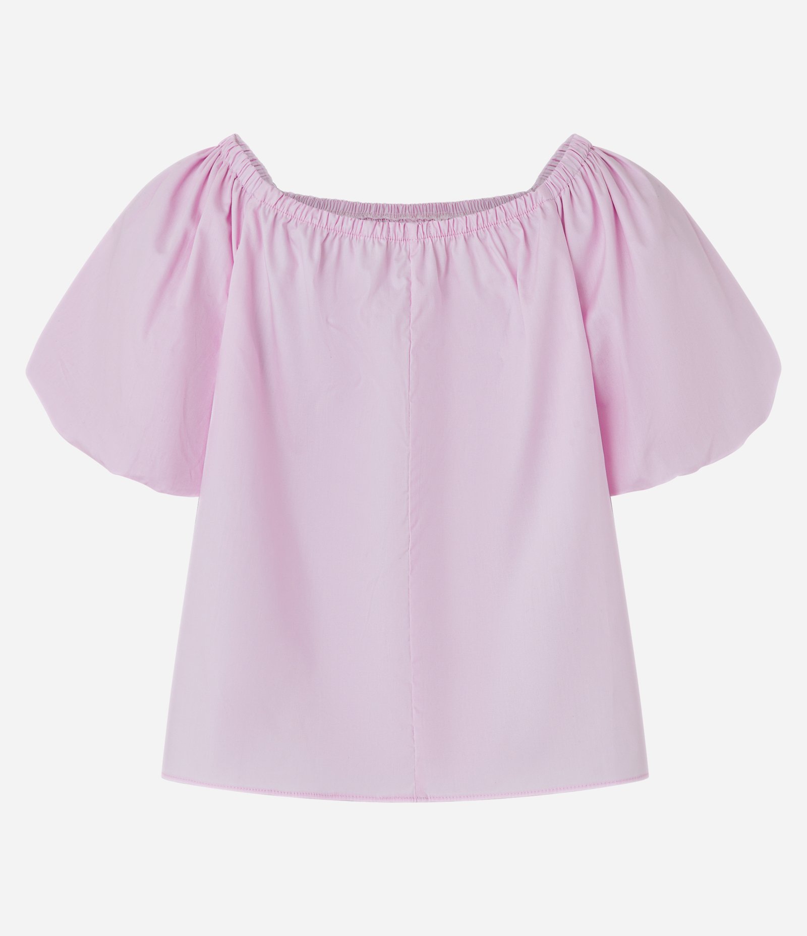 Blusa em Tricoline com Decote Ombro e Ombro e Manga Balonê Rosa 6