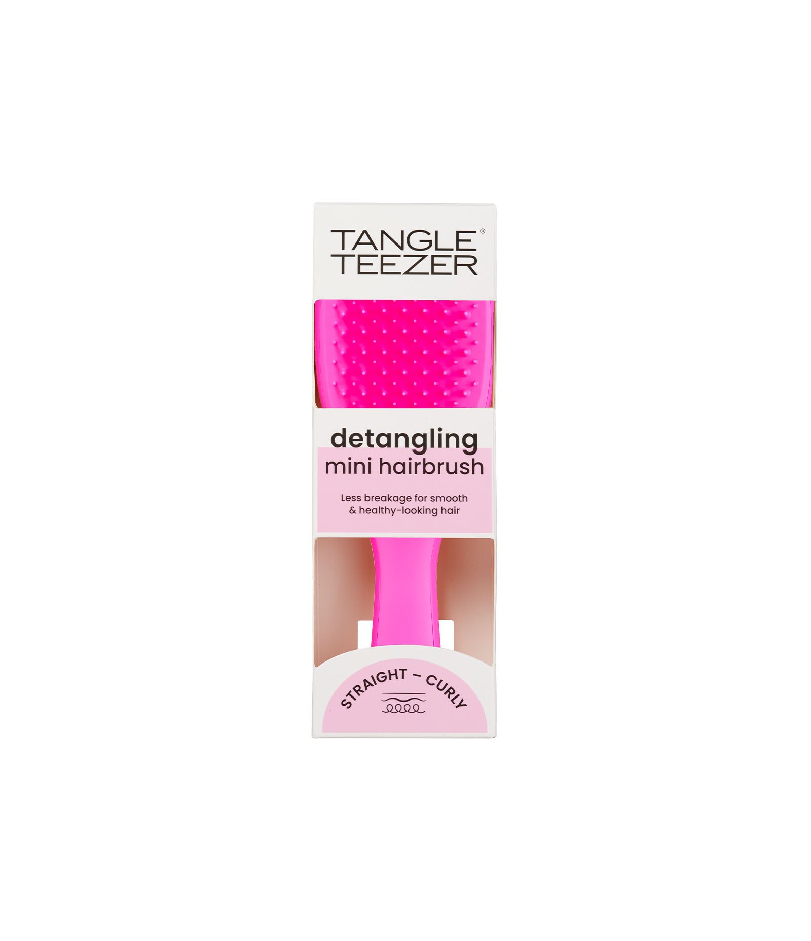 Mini Escova de Cabelo Desembaraçadora Ultimate Detangler Runway Pink Tangle Teezer Pink 4