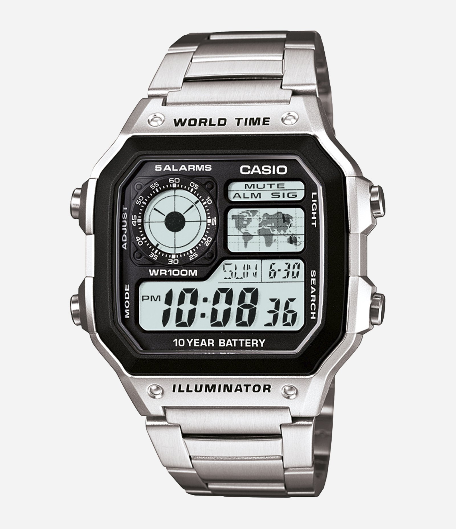 Relógio Casio Masculino Digital  Prata 1