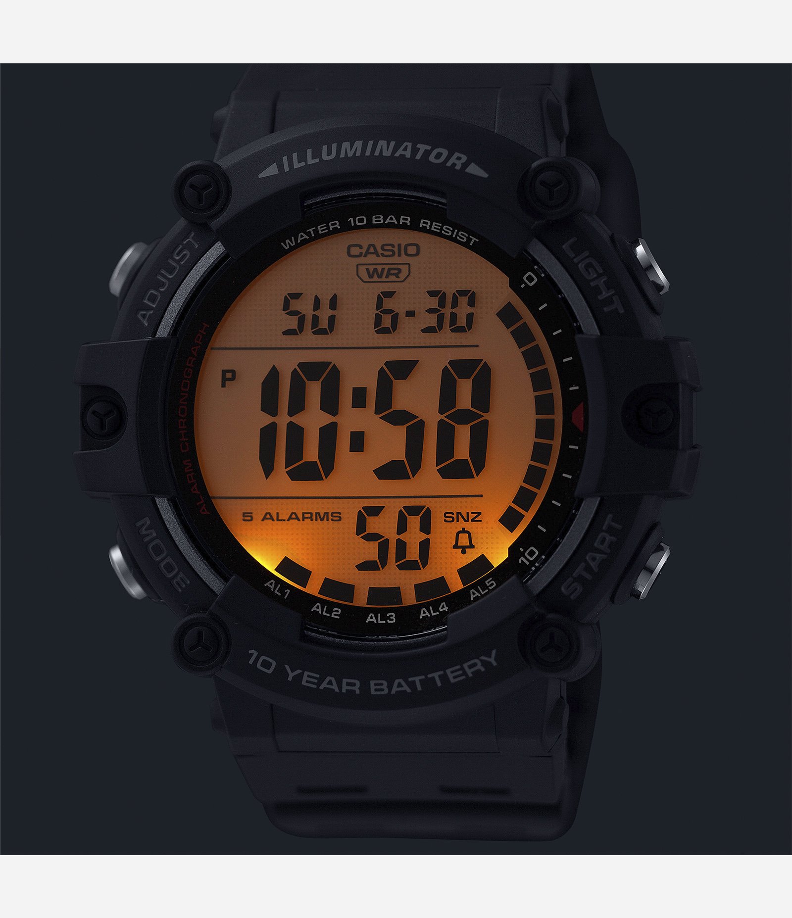 Relógio Casio Masculino Digital  Preto 2