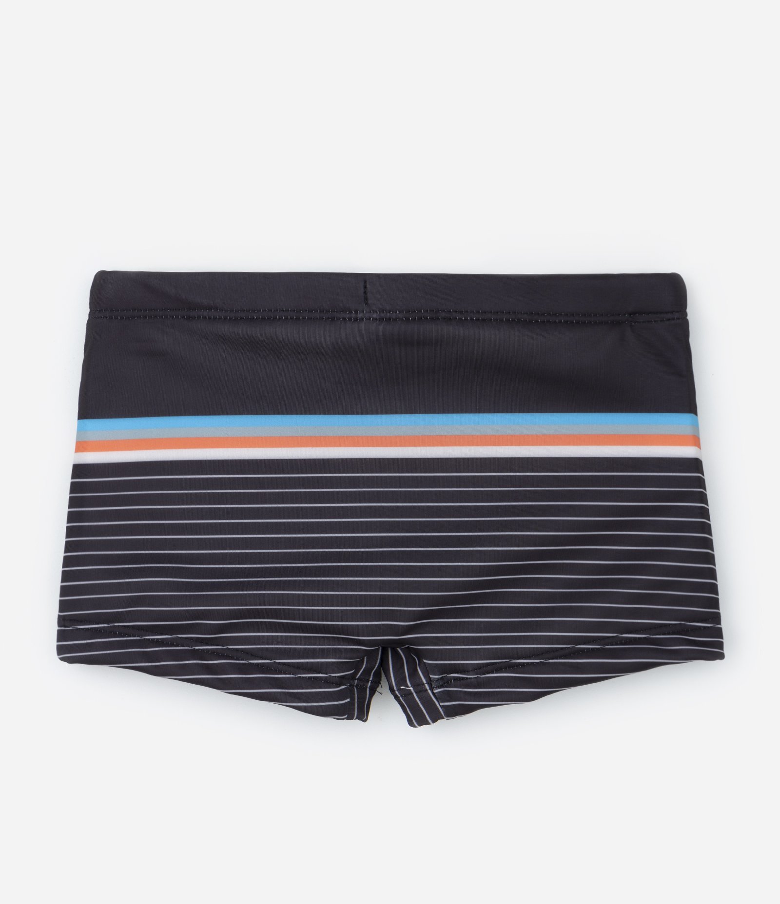 Sunga Boxer Infantil com Estampa de Listras e Proteção UV - Tam 5 a 14 Anos Preto 3