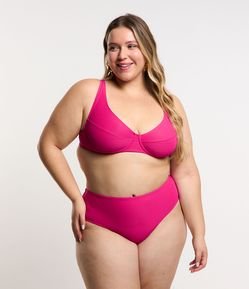 Biquíni Calcinha Fio Duplo em Poliamida Texturizada Curve & Plus Size