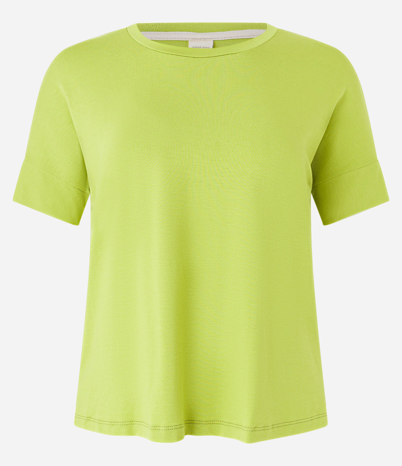 Blusa Sem Cava em Viscose com Gola Redonda Verde Abacate 4