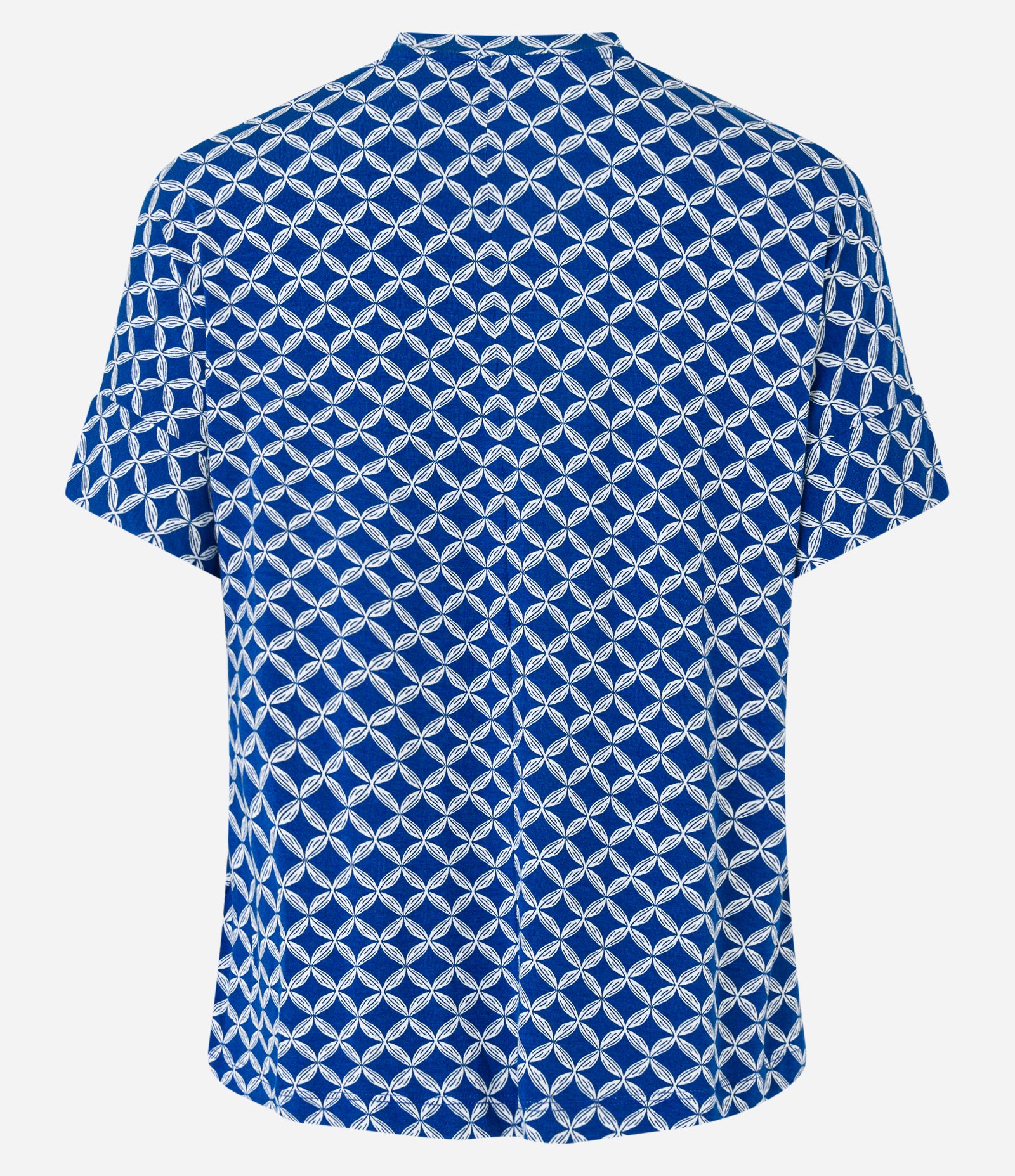 Blusa em Viscose com Estampa Abstrata Azul 6