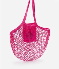 Sacola de Crochê com Bolsinho