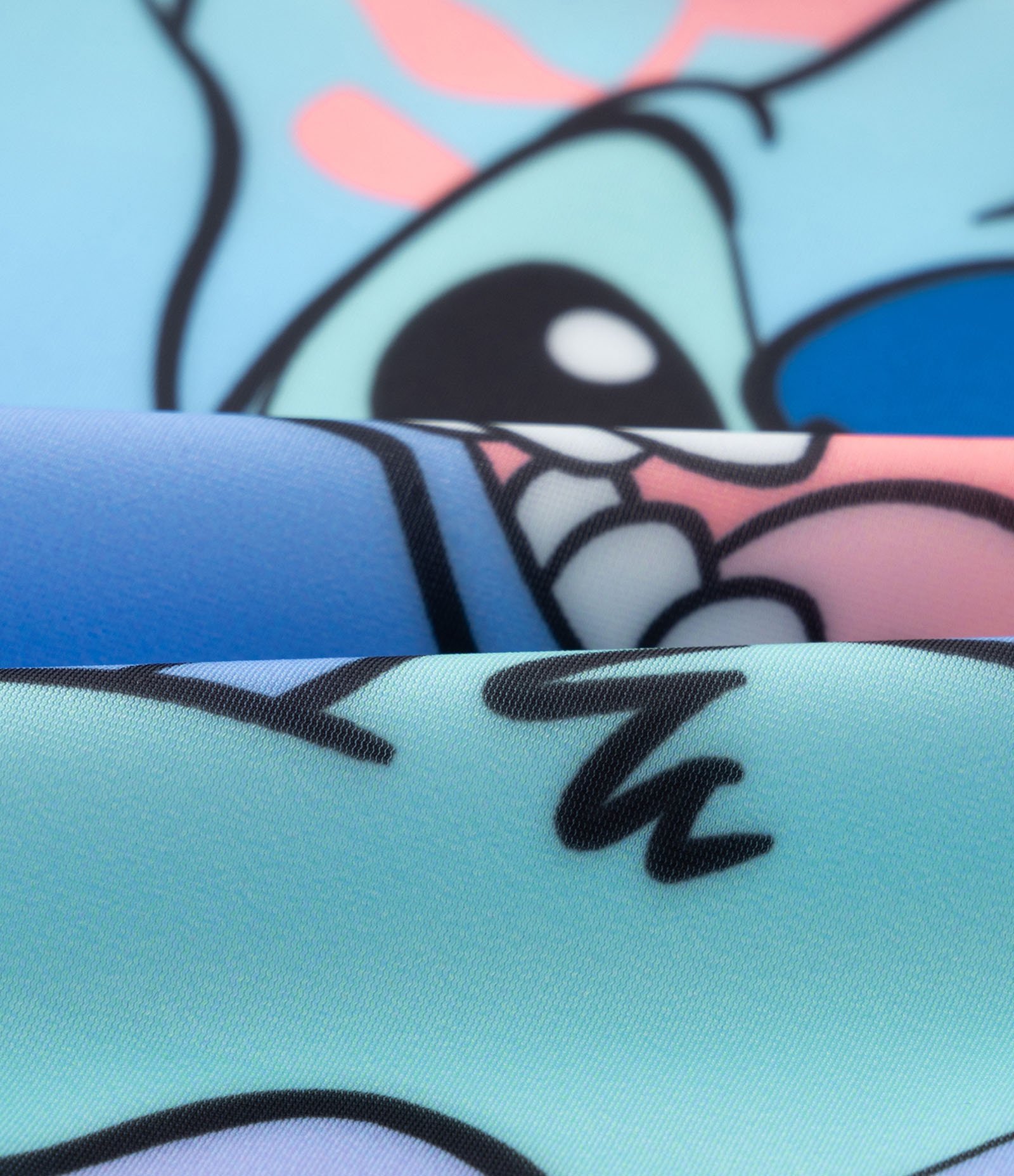 Maiô Infantil em Microfibra Estampa Stitch e com Proteção UV - Tam 6 a 14 anos Azul 3