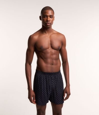 Menor preço em Cueca Samba-Canção em Viscose Estampa Mini Losangos
