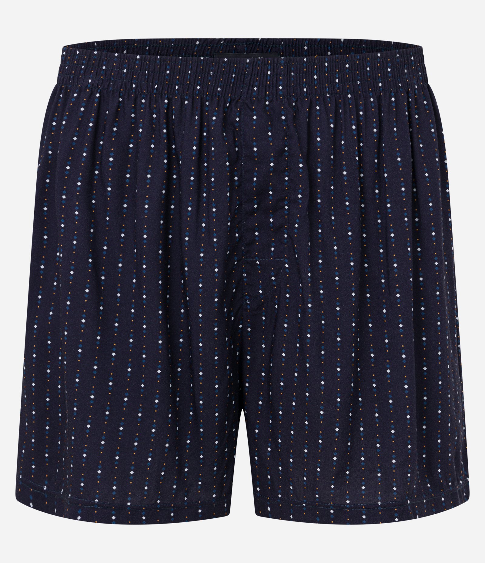 Cueca Samba Canção em Viscose Estampa Mini Losangos Azul 5