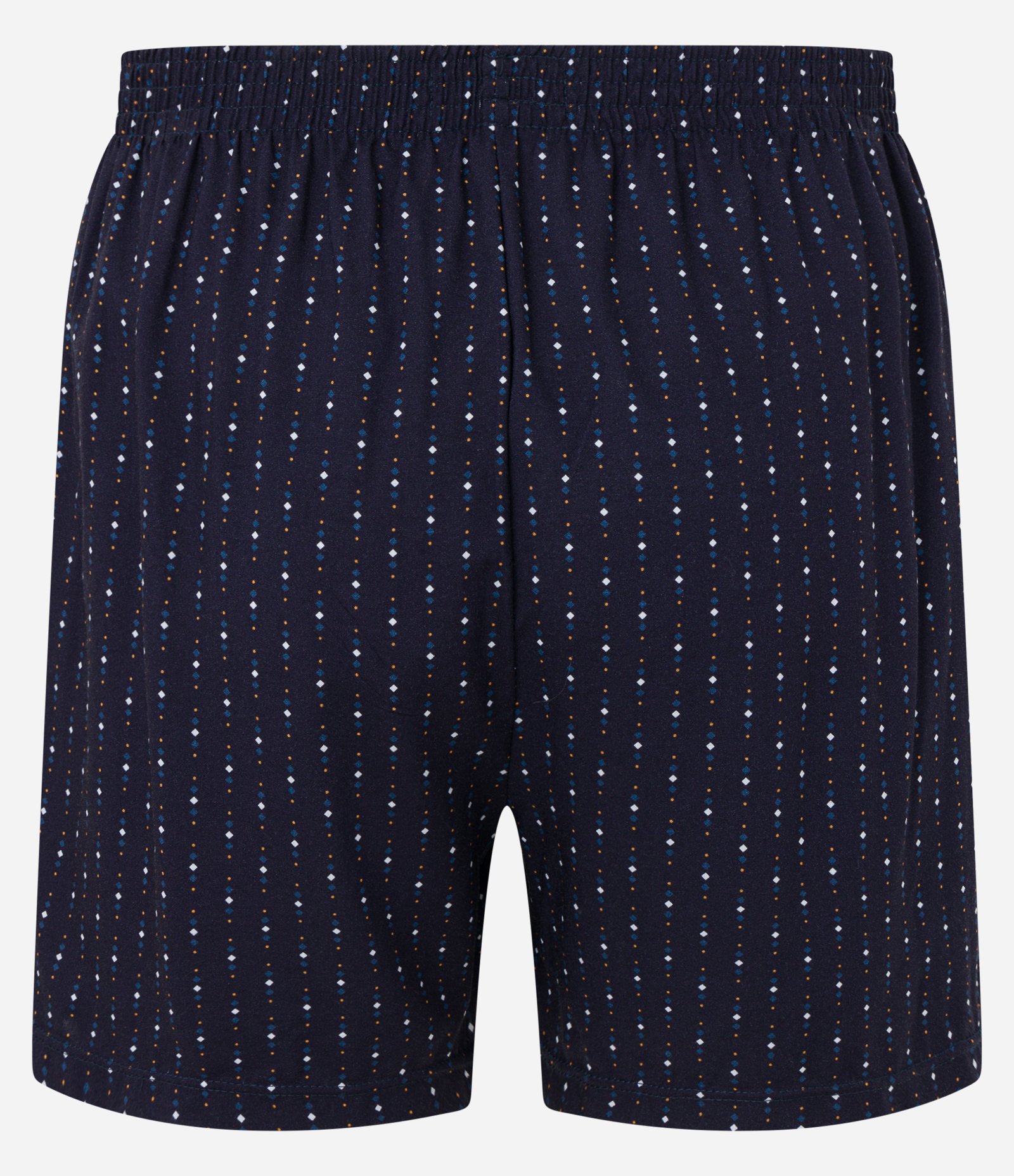 Cueca Samba Canção em Viscose Estampa Mini Losangos Azul 6