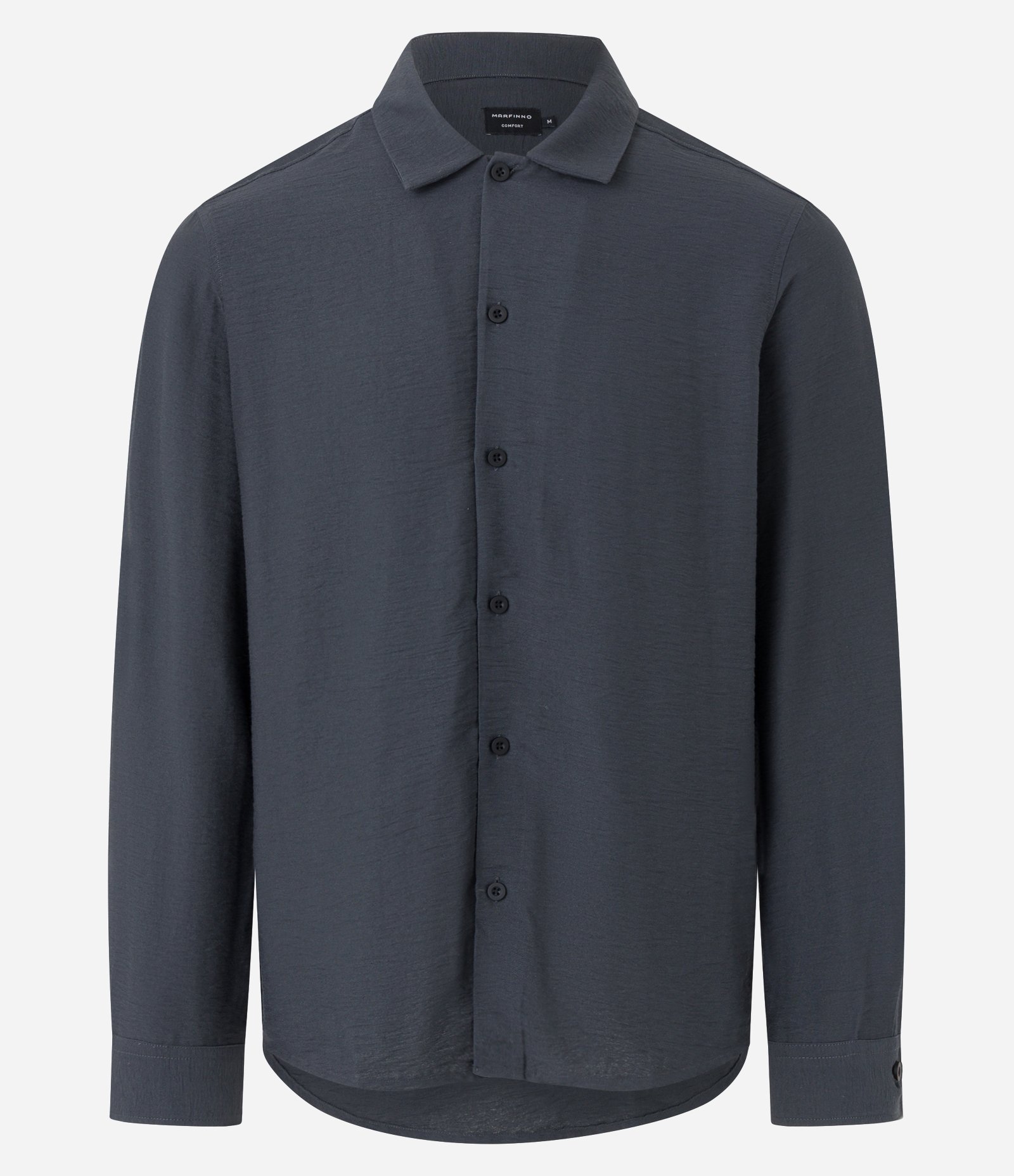 Camisa Comfort em Viscose com Textura Preto 6