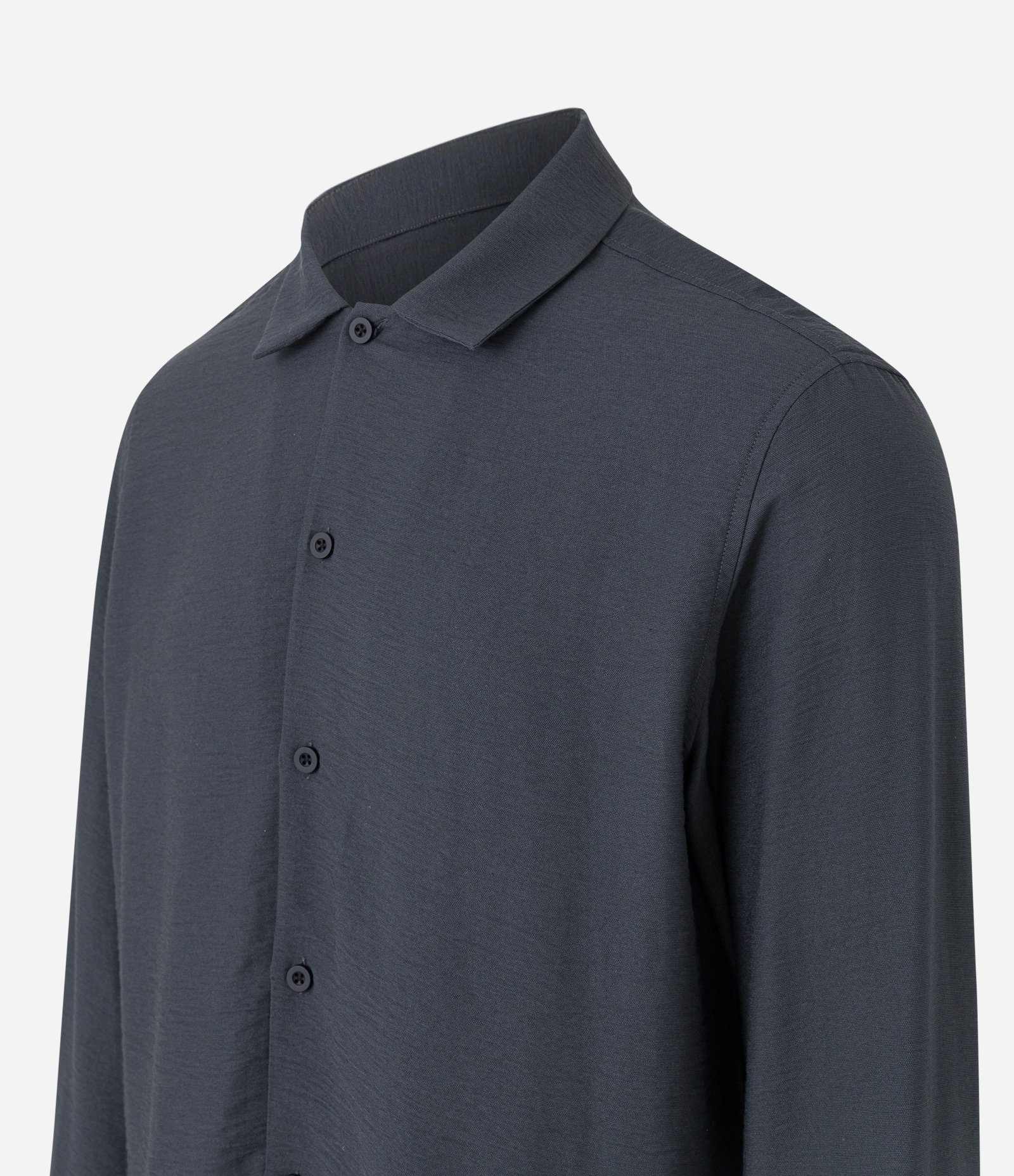 Camisa Comfort em Viscose com Textura Preto 7