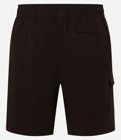 Bermuda Reta em Linho com Bolso Cargo Lateral