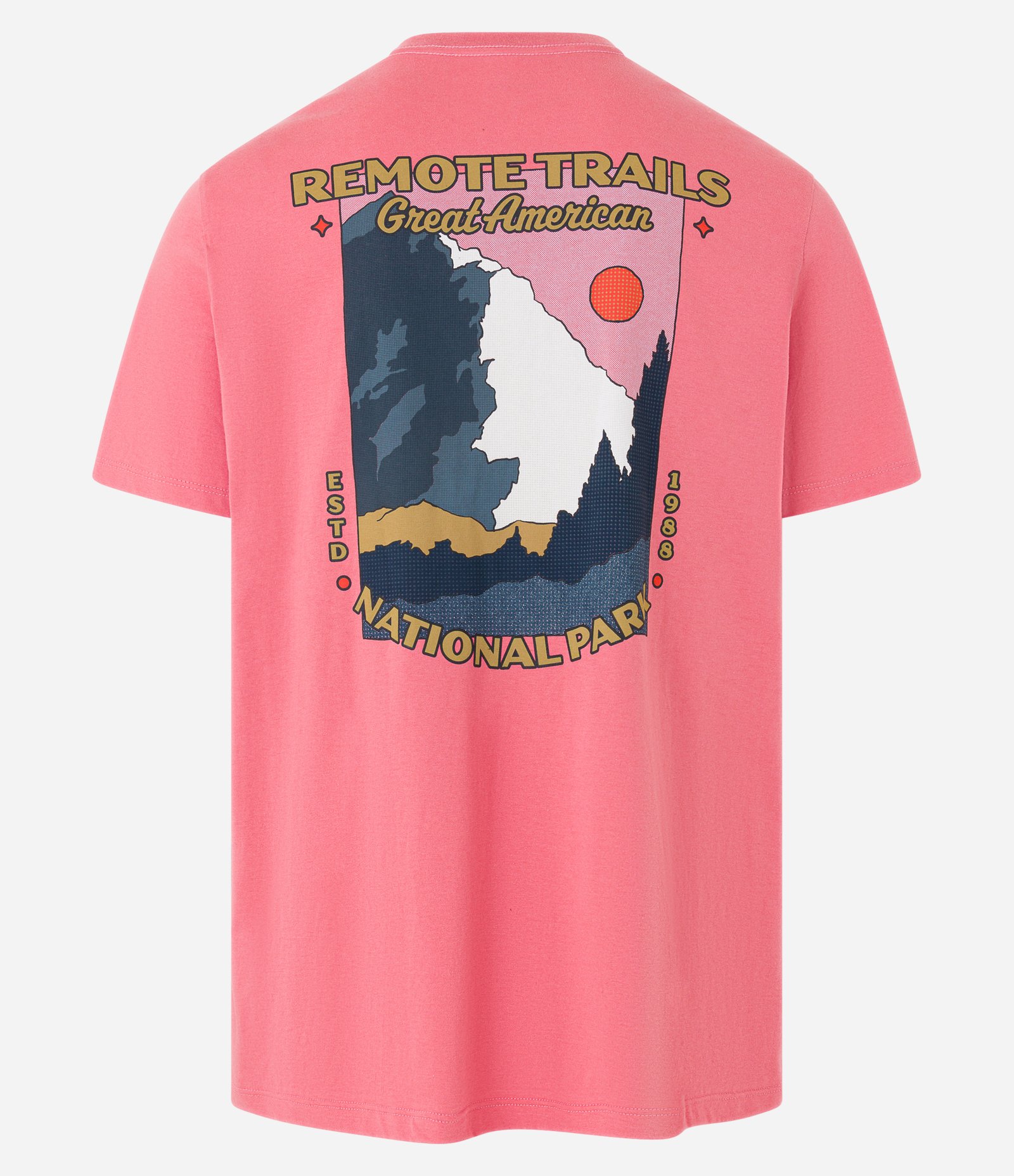 Camiseta Comfort em Algodão Estampa Remote Trails Rosa 7