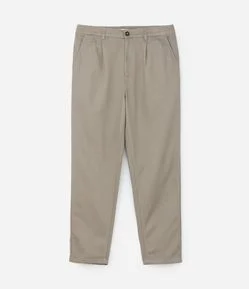 Calça em Alfaiataria com Cós Elástico