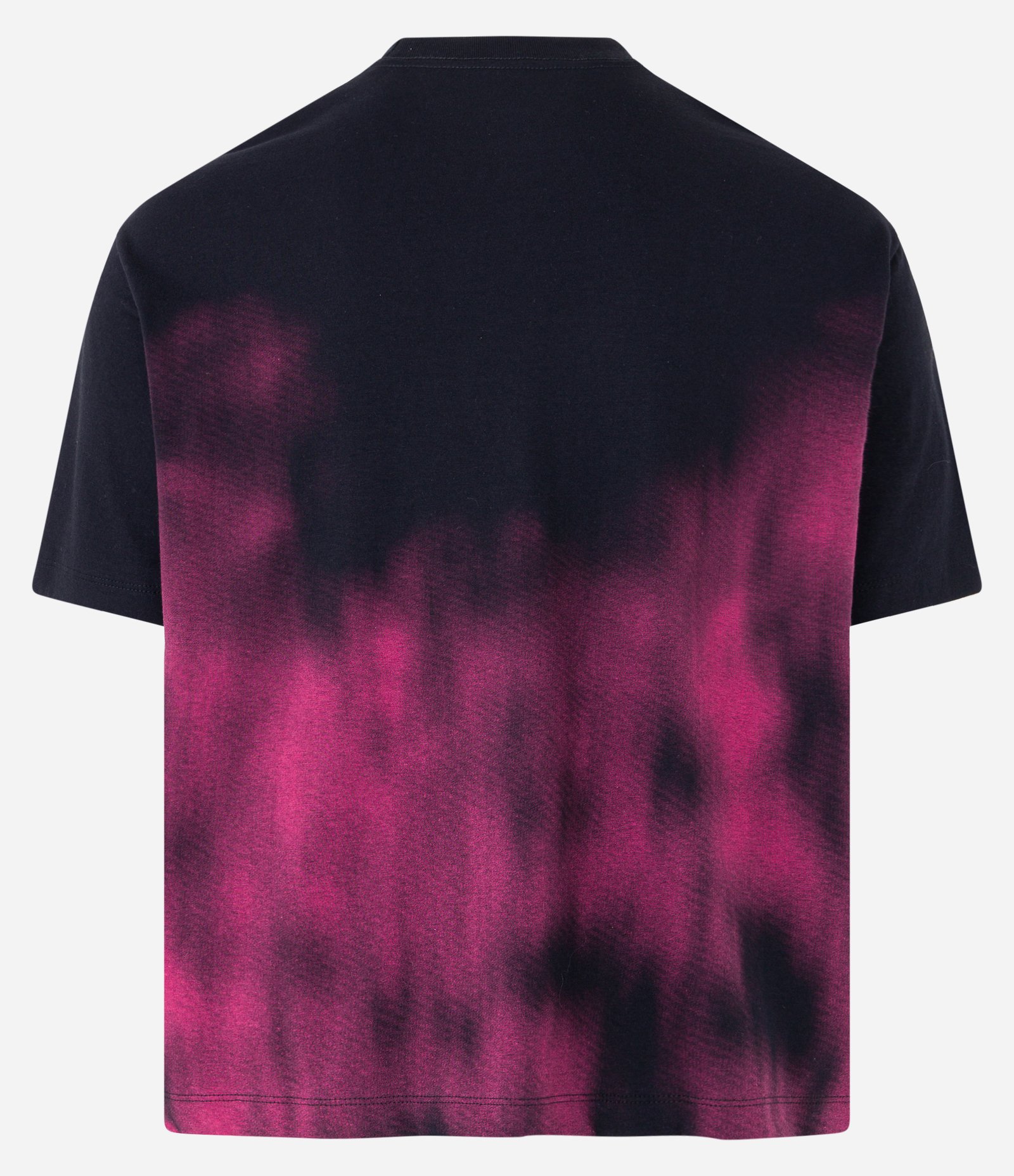 Camiseta Boxy em Algodão com Estampa Distorted Dreams Preto/Rosa 6