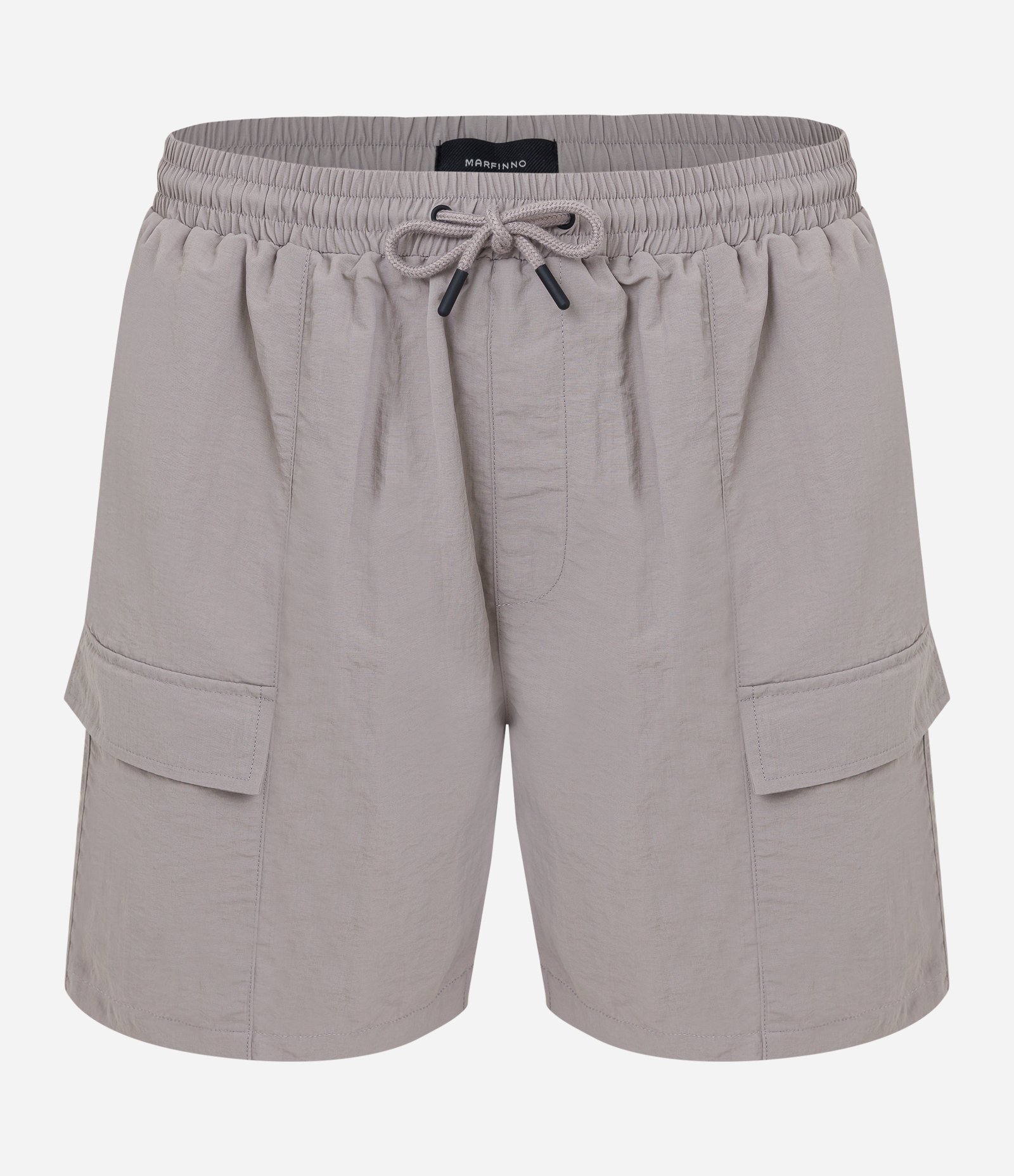 Bermuda em Microfibra com Bolso Cargo Cinza 5