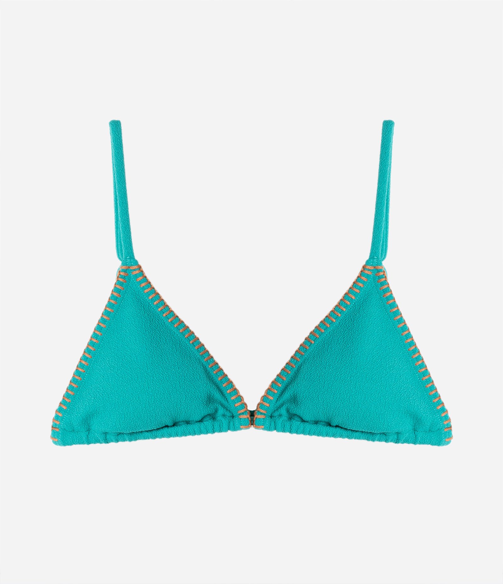 Biquíni Top Cortininha Texturizado e com Pesponto Contrastante Verde 6