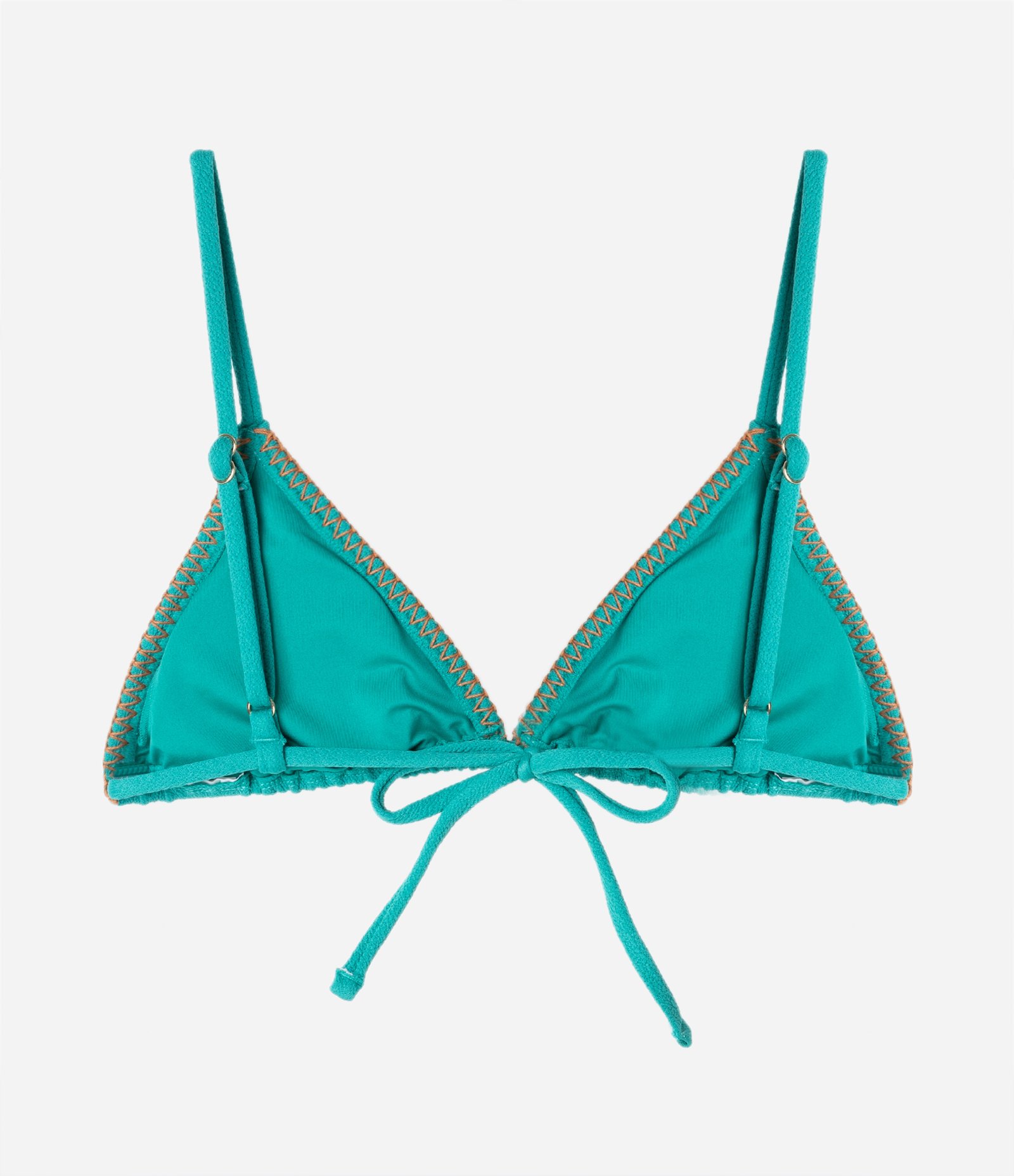 Biquíni Top Cortininha Texturizado e com Pesponto Contrastante Verde 7