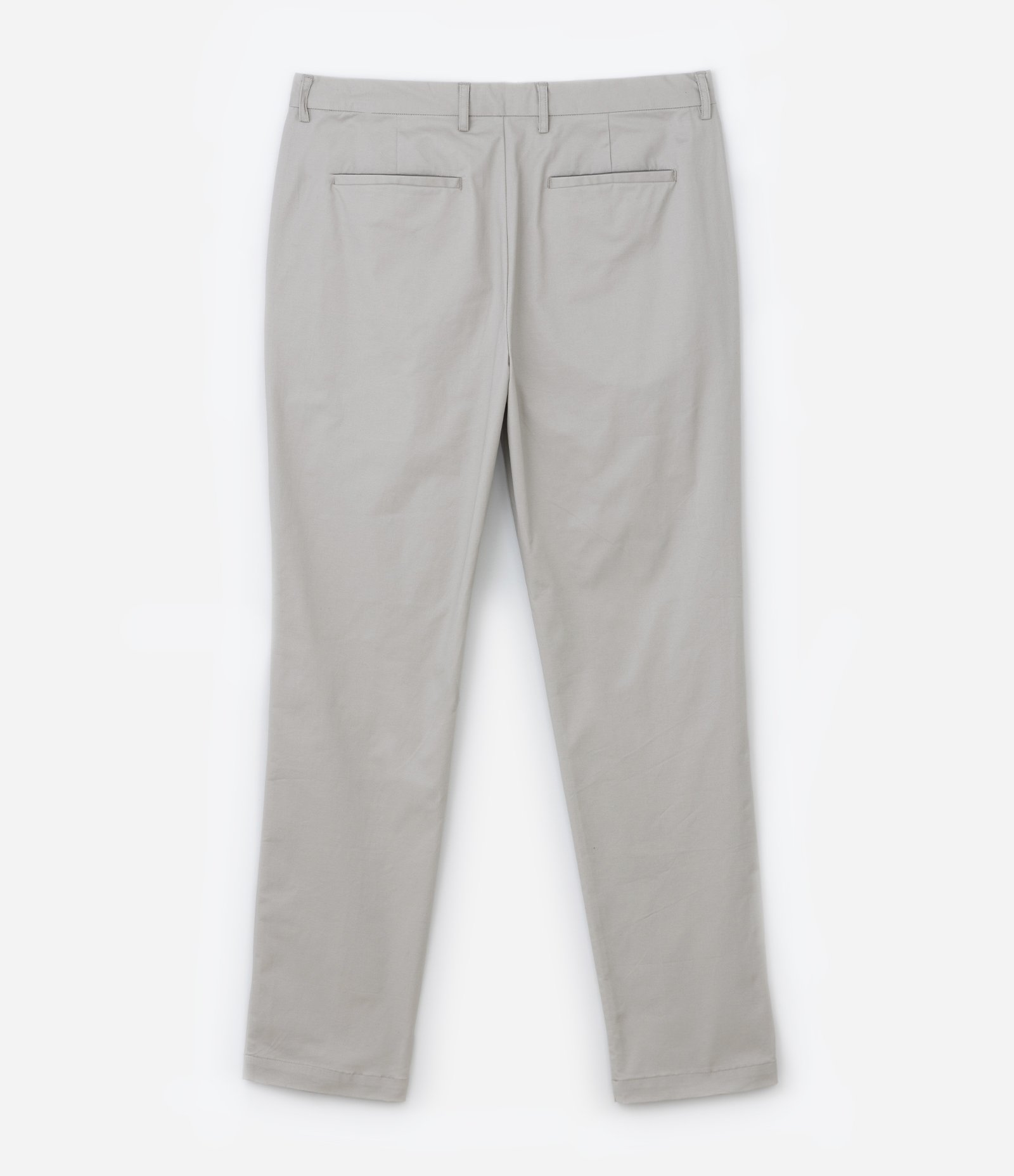 Calça em Algodão Acetinada com Cós Passante Cinza 6