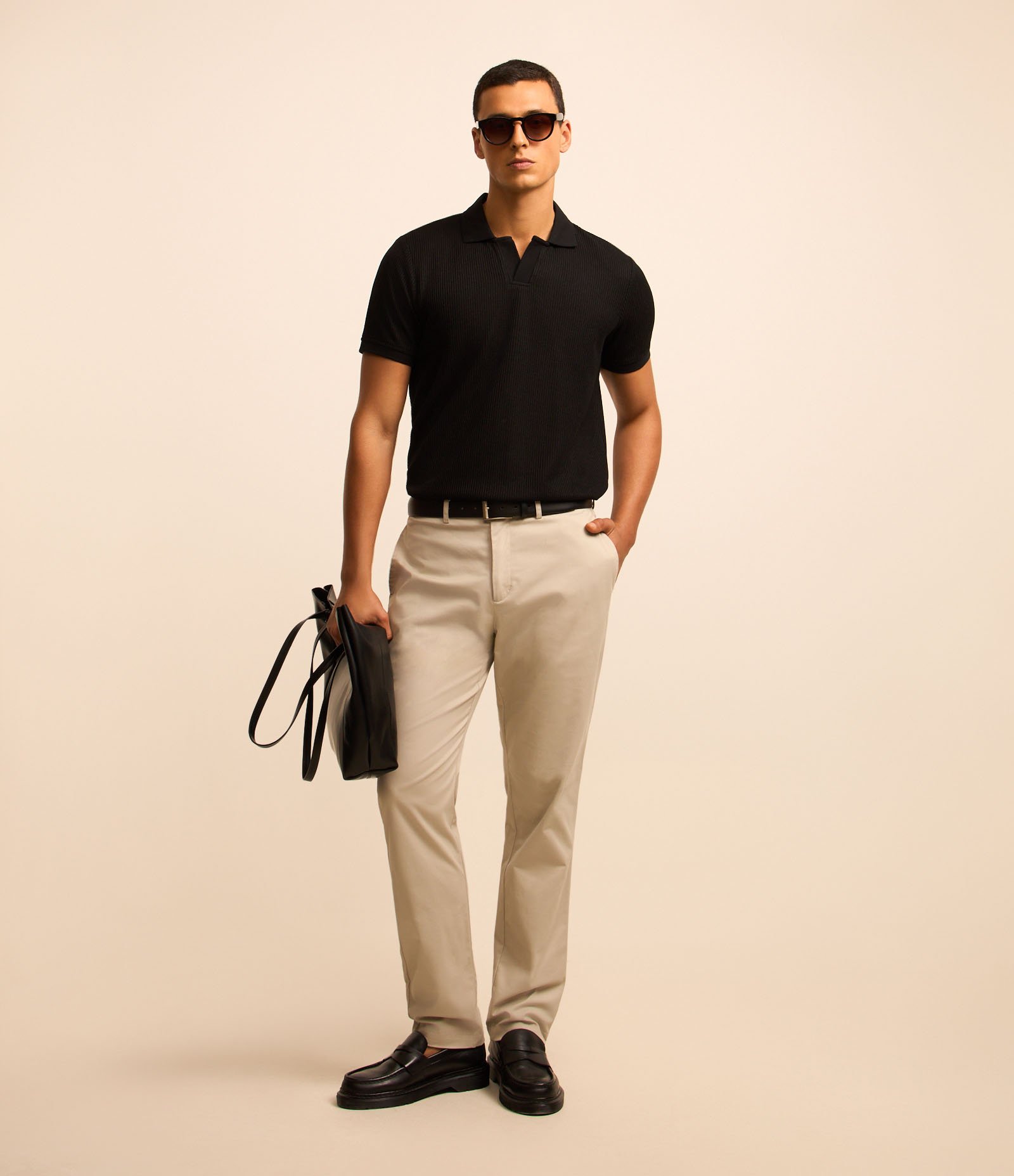 Calça em Algodão Acetinada com Cós Passante Cinza 1