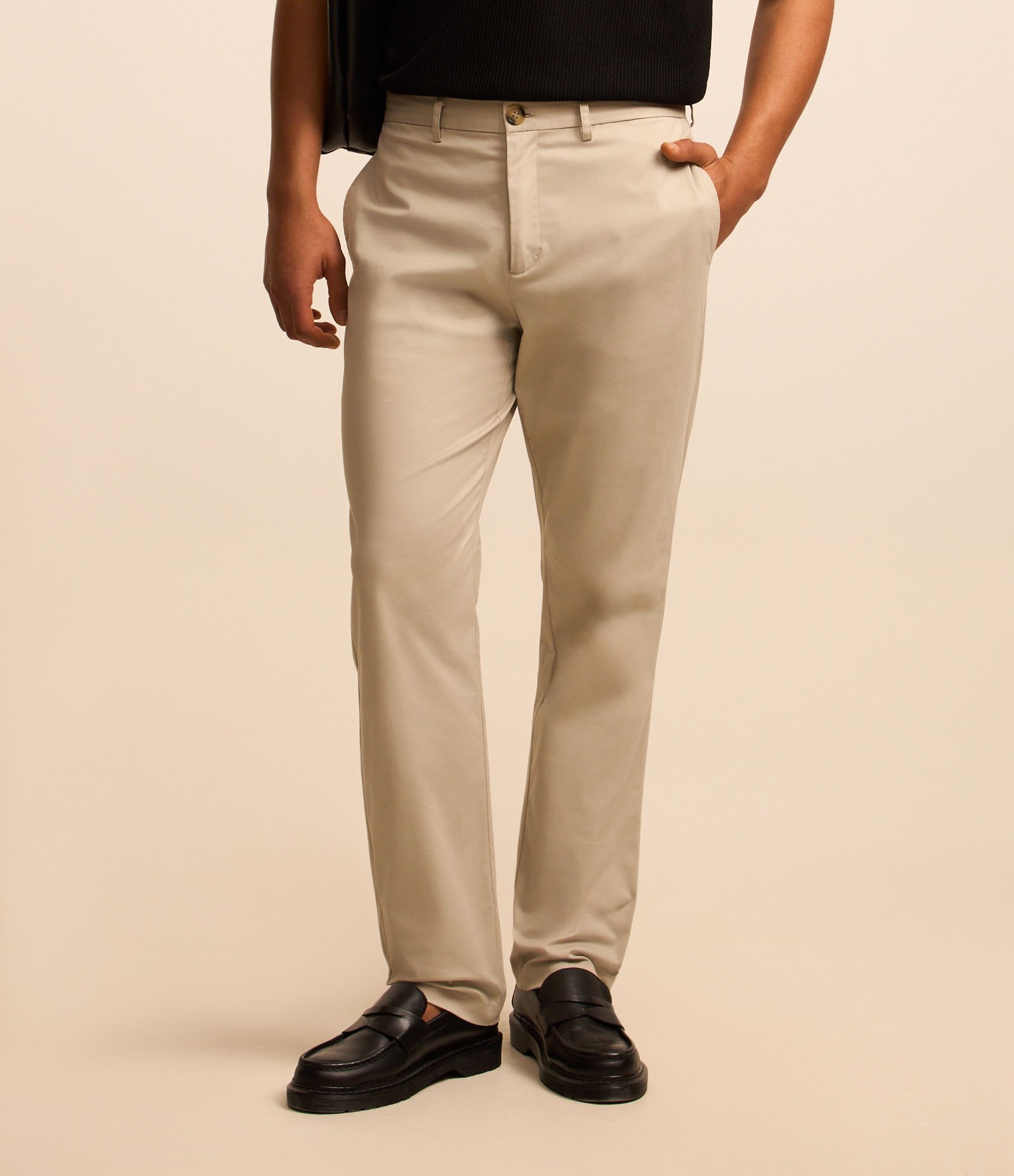 Calça em Algodão Acetinada com Cós Passante Cinza 3