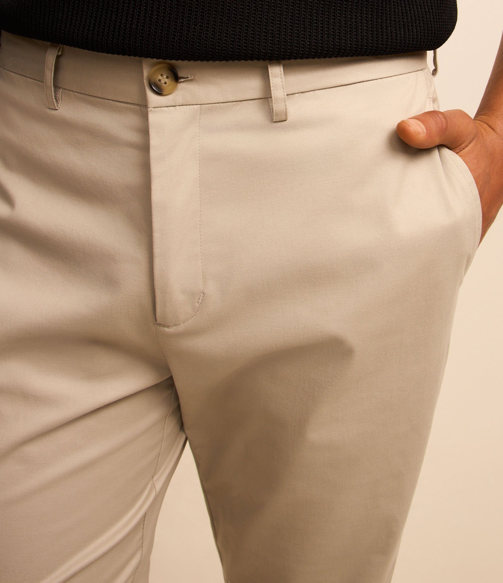 Calça em Algodão Acetinada com Cós Passante Cinza 4