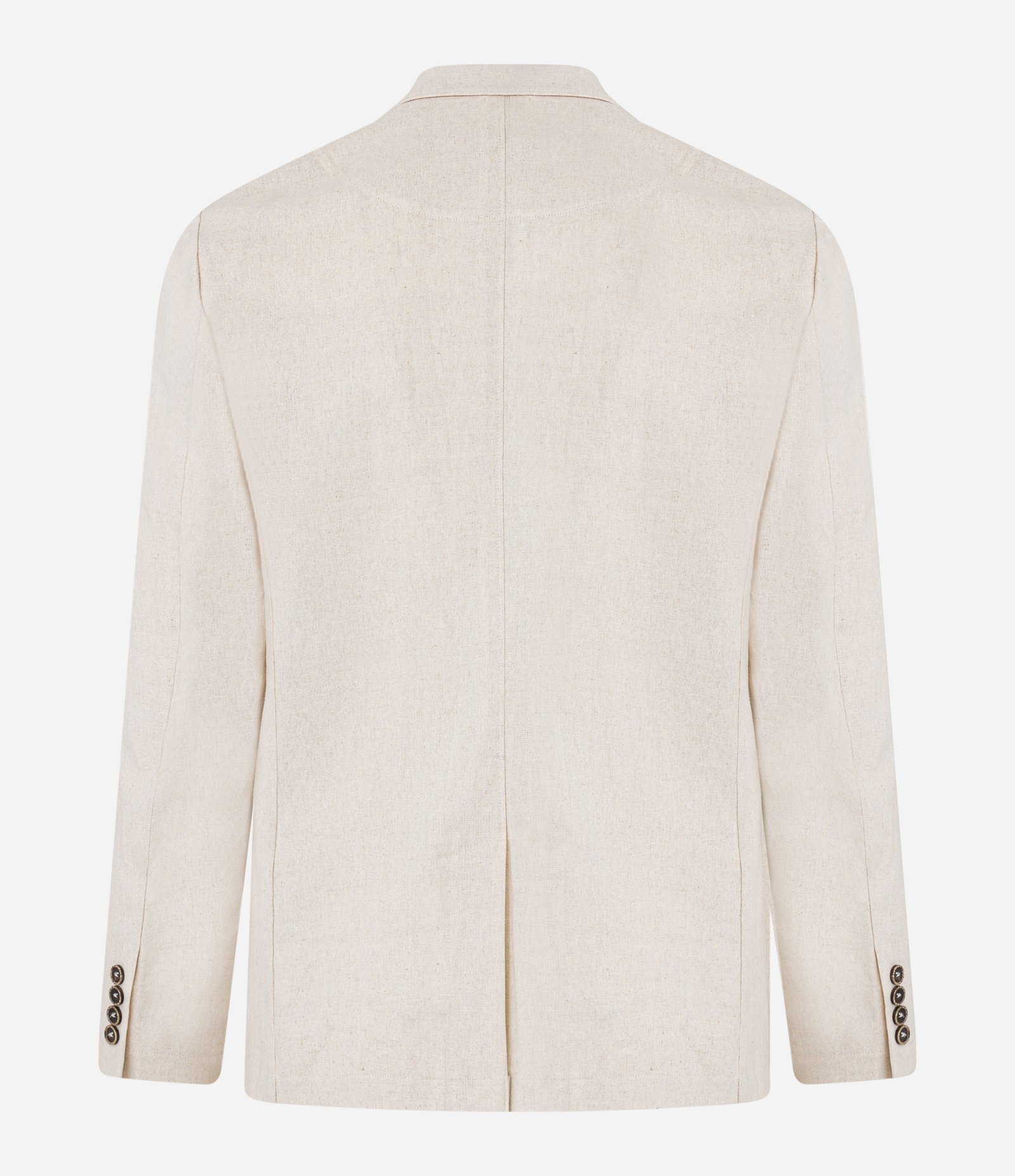 Blazer em Linho e Viscose Easy Care com Meio Forro Bege 8
