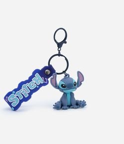 Chaveiro em Silicone com Pingente do Stitch