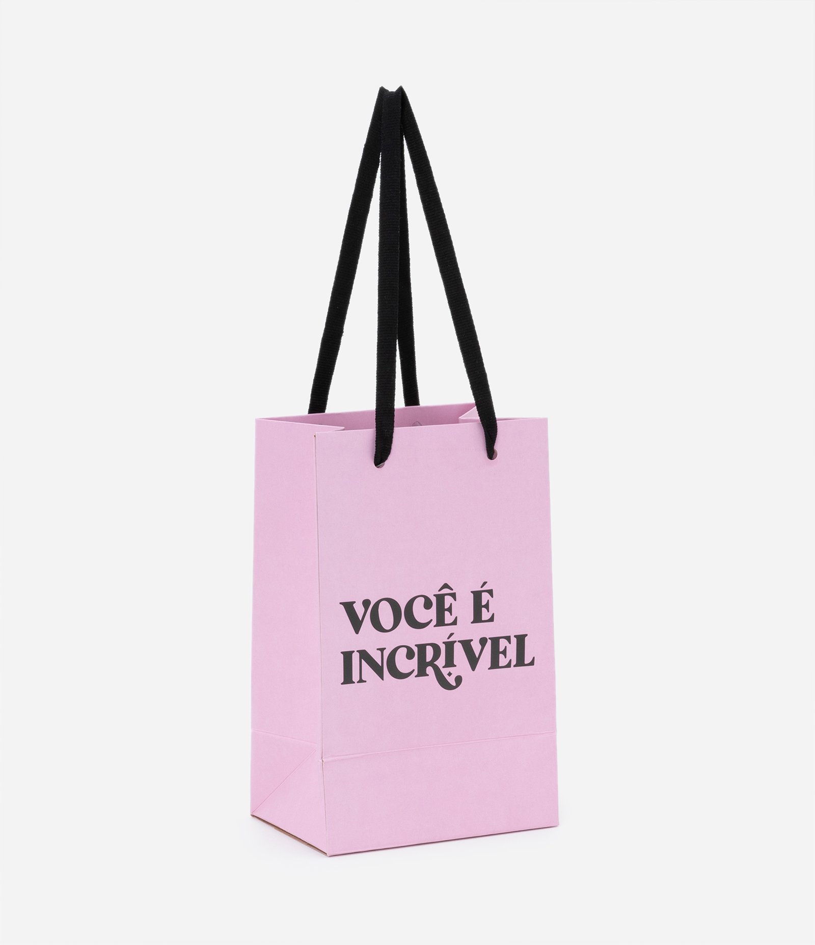 Embalagem de Presente Sacola com Estampa Você é Incrível Rosa 1