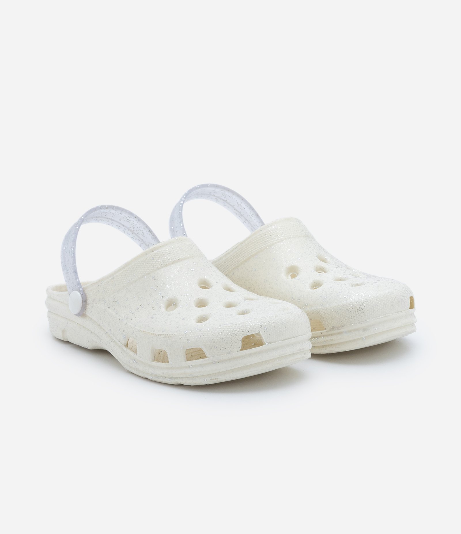 Sandália Babuche Infantil com Brilhos - Tam 24 ao 35 Off White 1