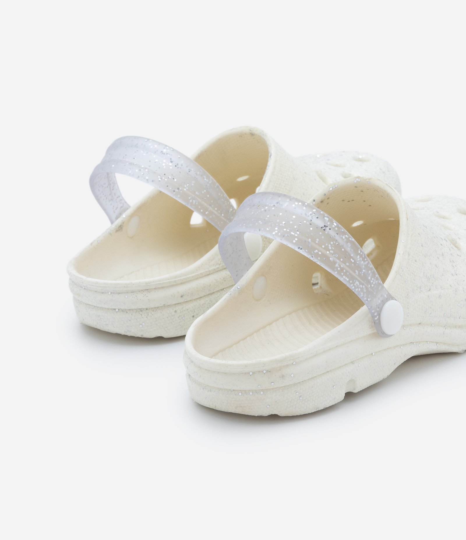 Sandália Babuche Infantil com Brilhos - Tam 24 ao 35 Off White 2