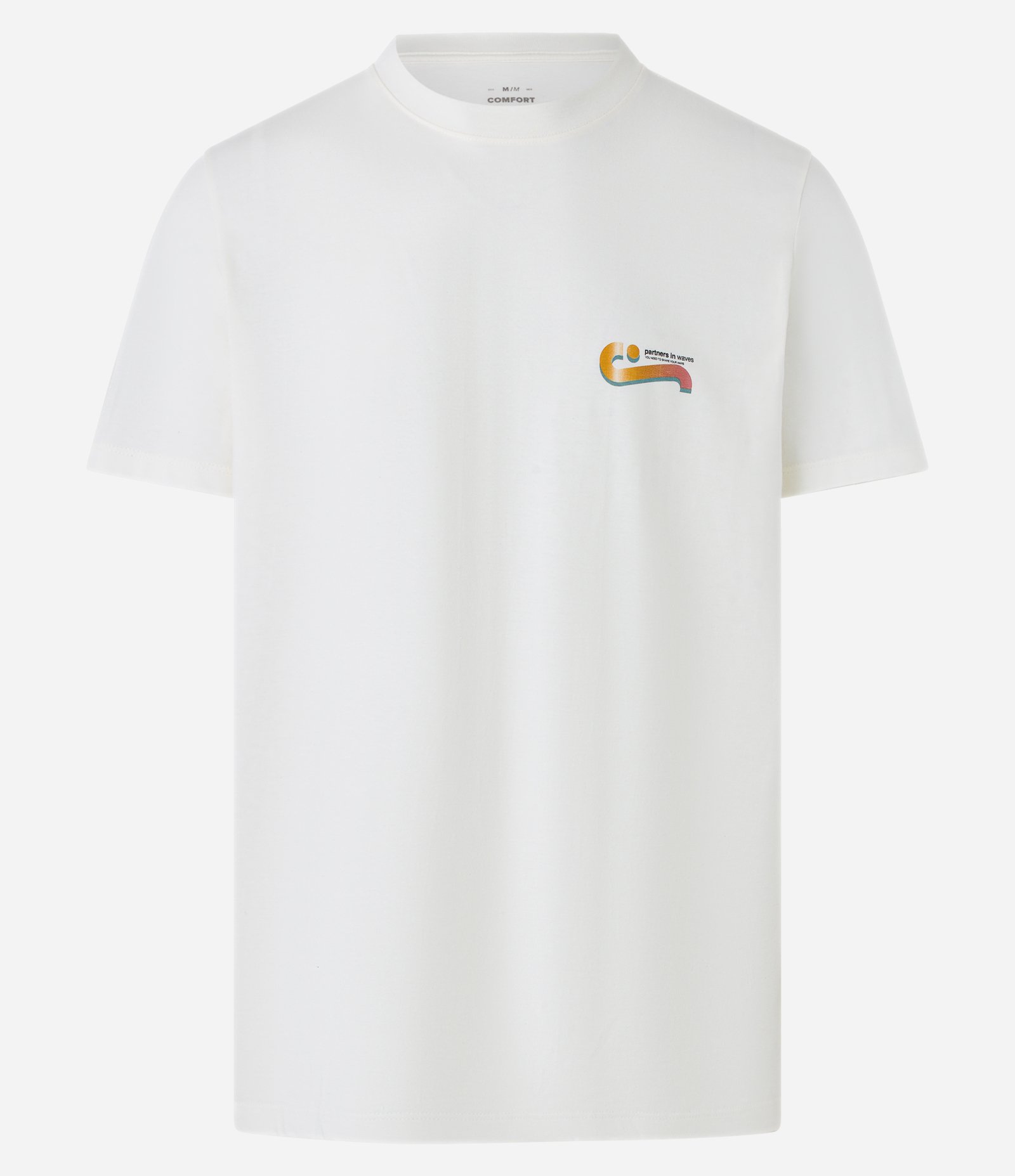 Camiseta Comfort em Algodão com Estampa Partners in Wave Branco 6