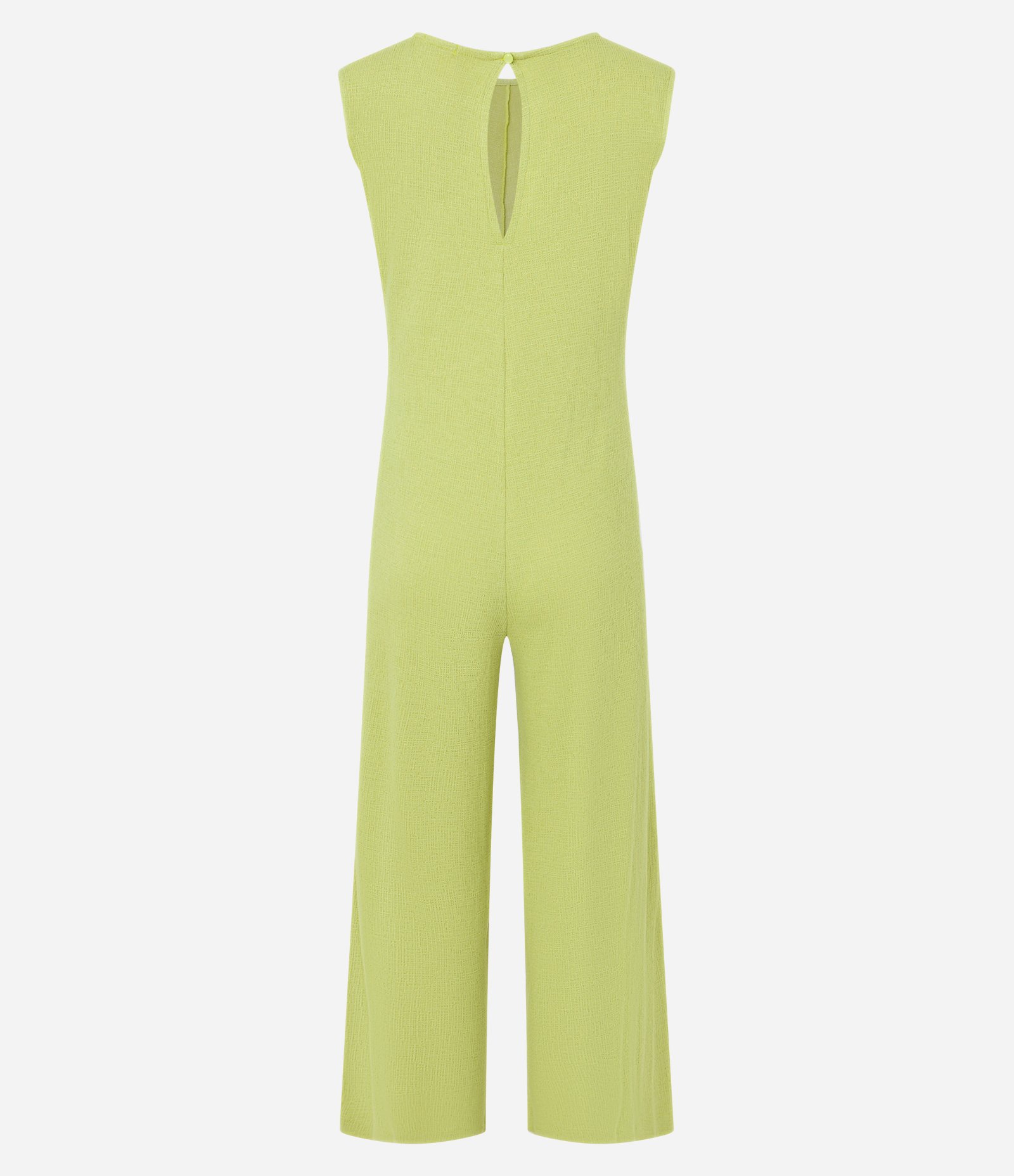 Macacão Reto em Viscose com Amarração na Cintura Verde 8