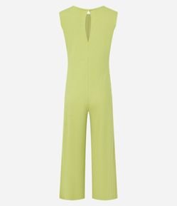 Macacão Reto em Viscose com Amarração na Cintura