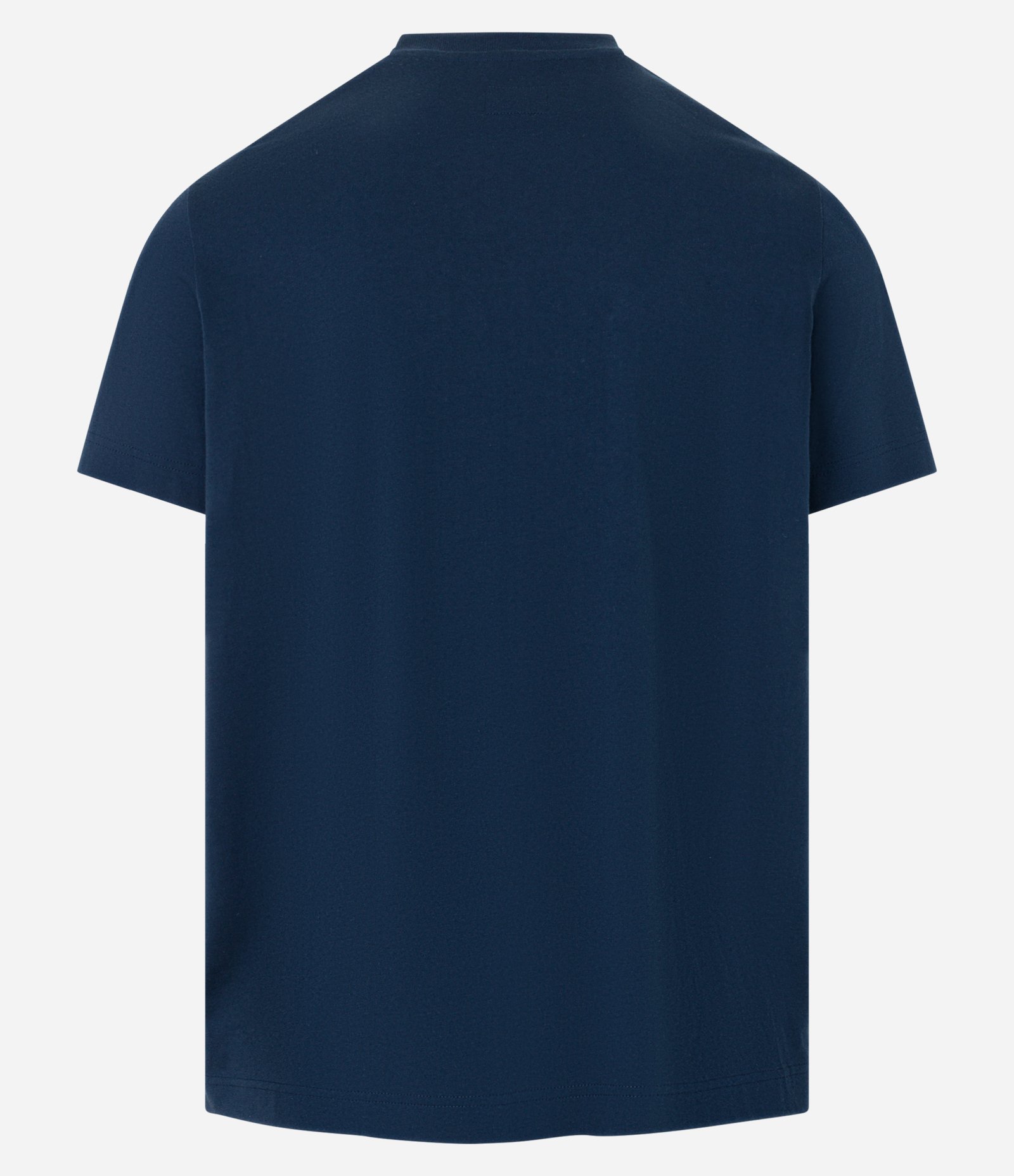 Camiseta em Algodão e Bolso Frontal com Detalhes Azul Escuro 7