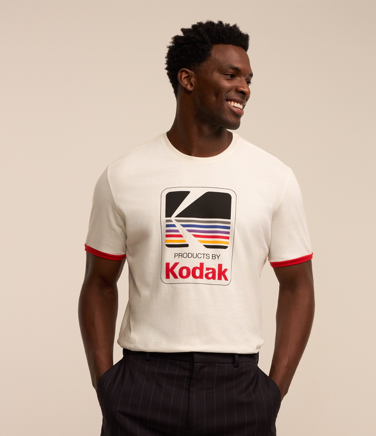 Camiseta em Algodão Com Estampa da Kodak Branco 3