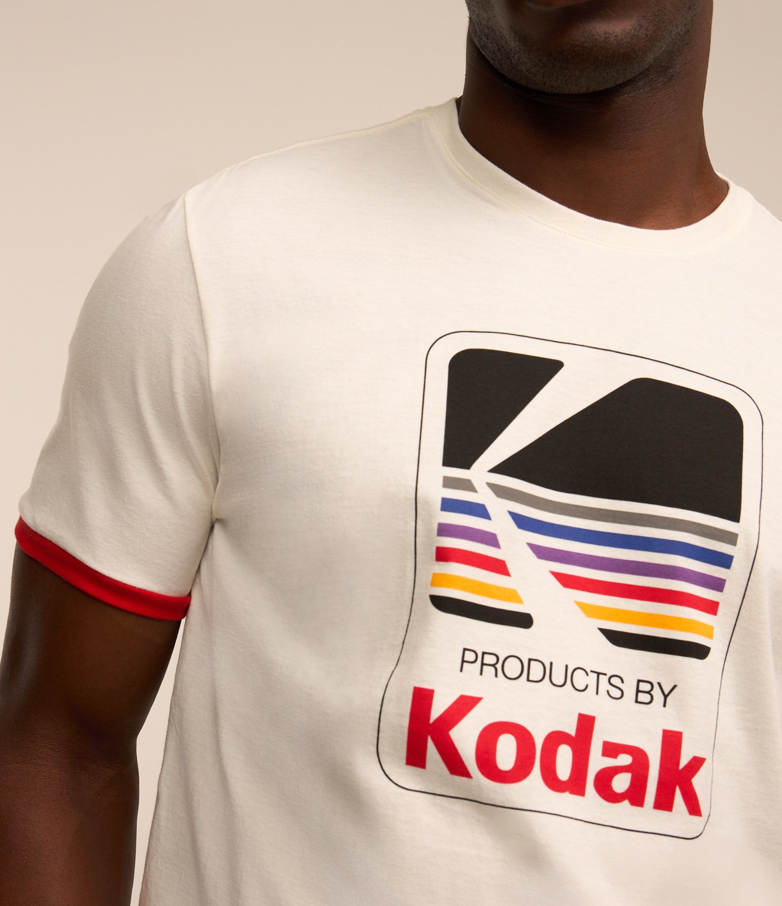 Camiseta em Algodão Com Estampa da Kodak Branco 5