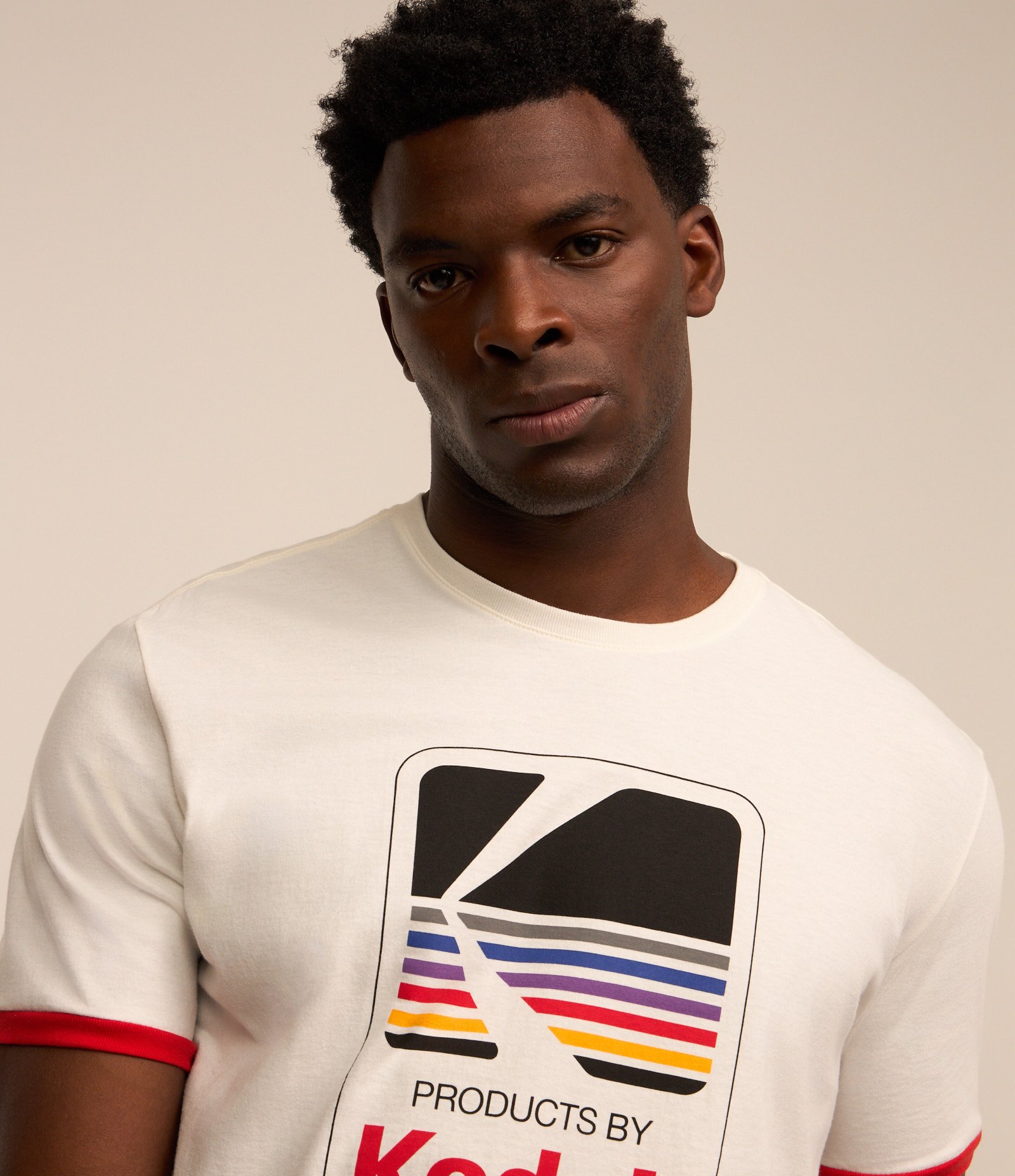 Camiseta em Algodão Com Estampa da Kodak Branco 6