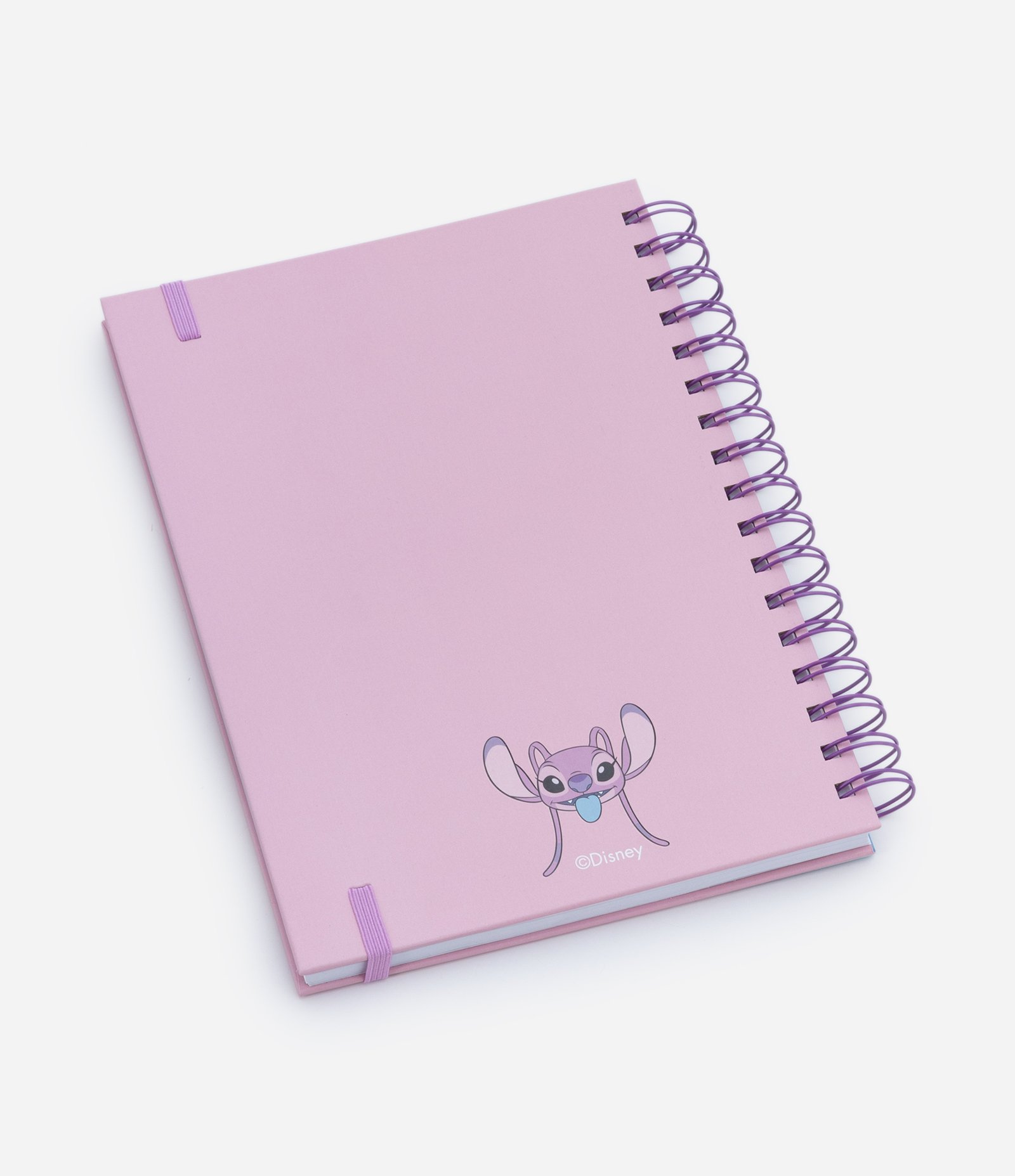 Caderno com Espiral com Estampa Angel e Adesivos Lilás 2