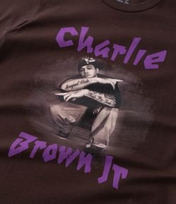 Camiseta Infantil em Algodão Estampa Charlie Brown Jr - Tam 5 a 14 anos