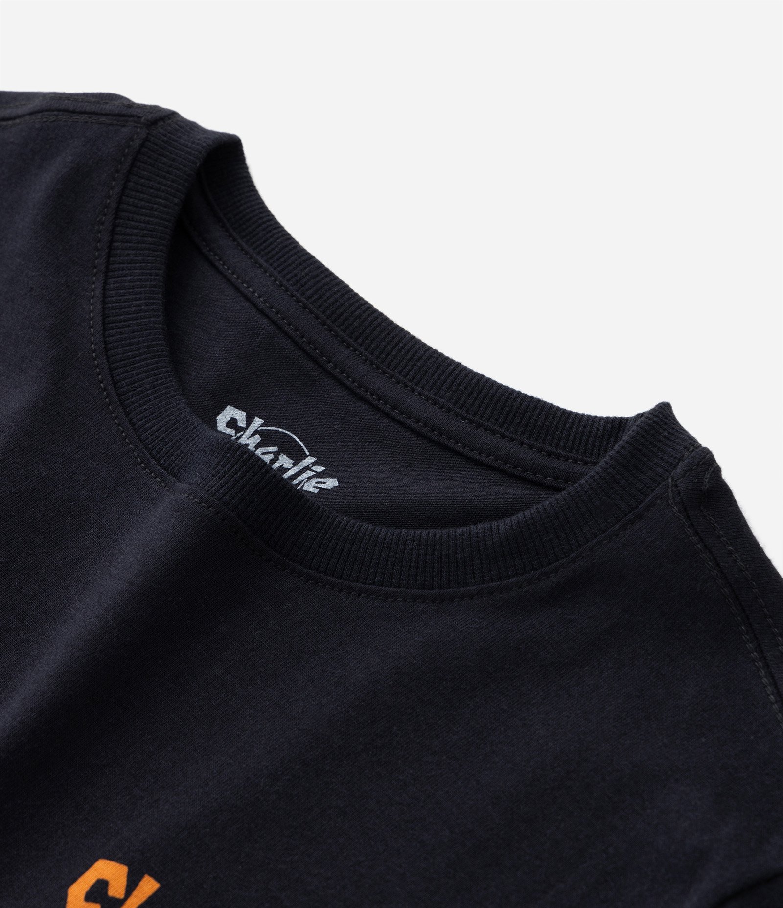 Camiseta Infantil com Estampa do Charlie Brown Jr - Tam 5 a 14 anos Preto 5